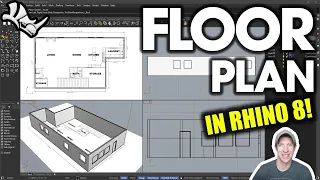 Getting Started with Rhino 8 Part 3 - Modeling a FLOOR PLAN!