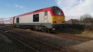 15/01/22 - Class 67 - DB Cargo 67017 Arrow & TFW DVT 82216 - Holyhead Car M.D to Chester - ECS move