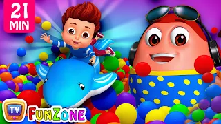 Surprise Eggs Ball Pit Show for Kids to Learn ALL Colors + More ChuChu TV Funzone Kids Songs