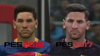 Pes 2016 vs Pes 2017 Comparison Graphics and Gameplay PS4 HD 1080p