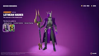 Fortnite | Battle Pass Bonus Rewards | Page 4 | Lethean Hades | Outfit Unlock | View Styles | C5S2.