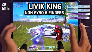 LIVIK KING 🤴- IPAD PRO 12.9 | 90 FPS 6-FINGERS CLAW PUBG HANDCAM