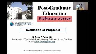 Evaluation of Proptosis- Dr Sonal Yadav