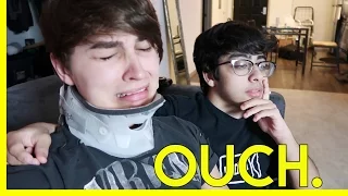 MY NECK IS IN CRITICAL CONDITION | Colby Brock