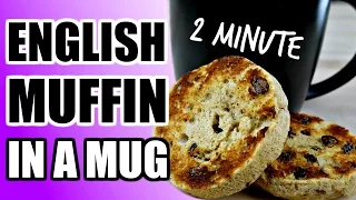 2 MINUTE GLUTEN FREE ENGLISH MUFFIN RECIPE | Microwave English Muffins Paleo Bread In A Mug