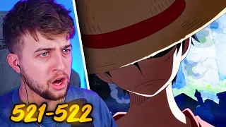 STRAW HATS ARE ON A DIFFERENT LEVEL!! One Piece Episode 521 & 522 Reaction