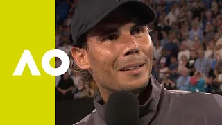 Rafael Nadal on-court interview (2R) | Australian Open 2019