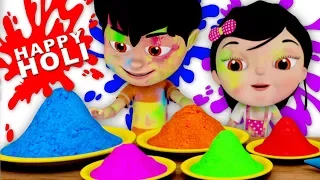 Holi Me Mach Gaya Dhamaal | Indian Festival Song | Kids Holi Song in Hindi | Kids Channel India