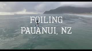 Amazing footage Foiling Pauanui New Zealand On Armstrong Surf Foils