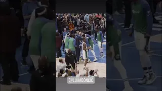 WATCH-MAVERICKS OWNER MARK CUBAN GOES CRAZY AFTER LUKA HIT THE GAME WINNER AGAINST CELTICS