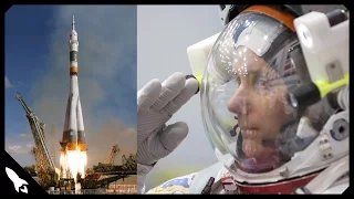 French astronaut Thomas Pesquet and Soyuz