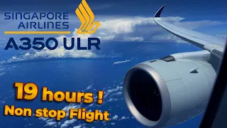 World's LONGEST Flight ! 🇸🇬 Singapore - New York 🇺🇸  [BUSINESS] Airbus A350 ULR Singapore Airlines