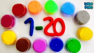 Learn To Count with Handy Gum Numbers 1 to 20| Learning Numbers 1 to 20| Learn colors with Play Foam