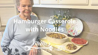 MeMe's Recipes | Hamburger Casserole with Noodles