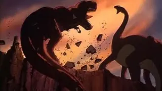 The Land Before Time (1988) - Sharptooth vs. Littlefoot’s Mother - Tyrannosaurus Rex vs. Apatosaurus