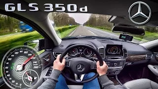 Mercedes Benz GLS 350d ACCELERATION & TOP SPEED AUTOBAHN POV by AutoTopNL