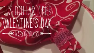 DIY Dollar Tree Valentine's Day Napkin Rings January 24, 2017