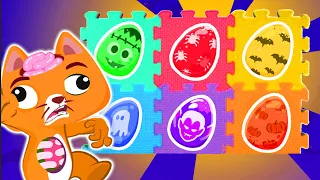 Learn to take turns and discover the surprises of the Superzoo Halloween wheel!