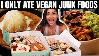 I ONLY ATE VEGAN JUNK FOOD FOR 24 HOURS