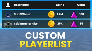 How to make a CUSTOM PLAYERLIST in ROBLOX!