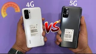 Redmi Note 10 5G vs Redmi Note 10 speed test