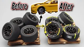 How To: Apply decals and detail 1/24 NASCAR tires