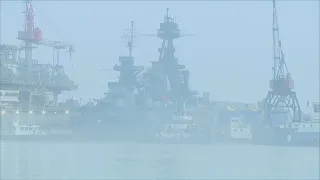 Battleship Texas to be placed back into water for next phase of restoration