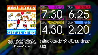 【GITADORA】 mint candy ☆ citrus drop (MASTER ~ BASIC) Drum