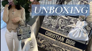 UNBOXING🎁 | 디올 Dior | Lady D-Lite 미디엄백 | 블루 Toile de Jouy