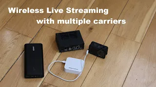 Wireless Live Streaming with multiple carriers using Belabox