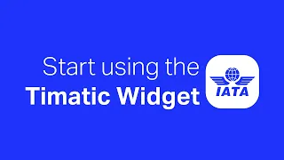 Stop guessing! Get the Timatic Widget for all the correct passenger travel requirements