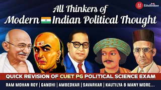 Complete Revision of Indian Political Thought | CUET PG Political Science