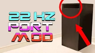 Tuning Subwoofer Box To Hit Lower! - 22Hz Bass Port