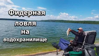 Ловля леща на водохранилище.