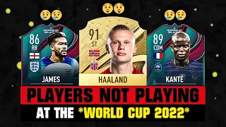 FOOTBALL PLAYERS Not Playing At WORLD CUP 2022! 😭💔 ft. Haaland, James, Kante…