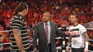 Triple H sets a match between CM Punk and Kevin Nash: Raw, August 29, 2011