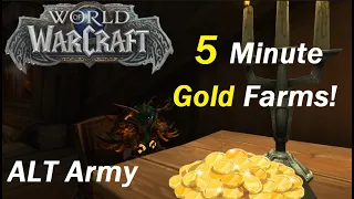 Top 10 "Alt Army" 5 Minute Gold Farms! Make 10k+ DAILY FAST!