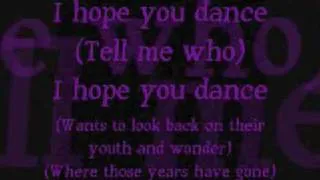 I Hope You Dance Lyrics