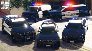 GTA 5 - Stealing Paleto Bay Police Department Vehicles With Franklin! | (GTA V Real Life Cars #81)