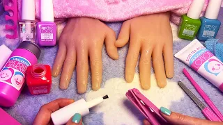 ASMR Realistic Toy Manicure RP (Whispered)
