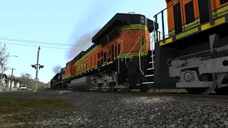 NS Grain Train With BNSF 4252 In Train Simulator