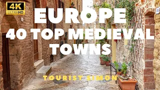Europe 40 best medieval towns.  Europe travel guide