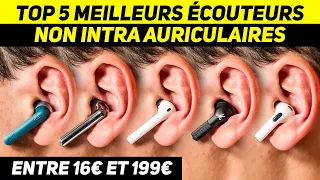 TOP 5 MEILLEURS ECOUTEURS NON INTRA AURICULAIRES sans fil Bluetooth - De 16€ à 199€