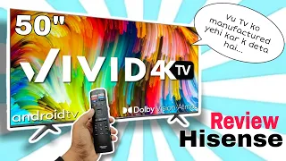 Hisense 4k Android smart tv 🔥 With DOLBY | Unboxing⚡& Review - 50A6GE |