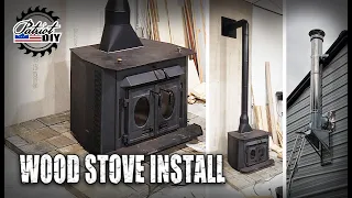 Wood Stove Install / DuraVent Through The Wall Kit