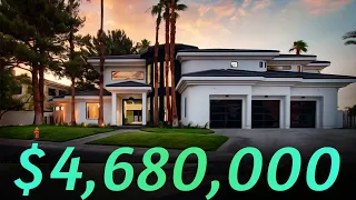 Inside A Remodeled $4,680,000 Entertainers DREAM Home In Las Vegas On Golf Course