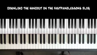 Easy Blues Piano Lessons - 12 Bar Blues in C - 8th Note Boogie - Chords and Boogie Basslines
