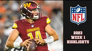 Commanders QB Sam Howell FULL HIGHLIGHTS | 2023 Week 1 vs. Cardinals