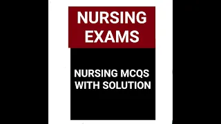 #nimhans#norcet#aiims#esic#mlhp#cho NURSING MCQS with solutions