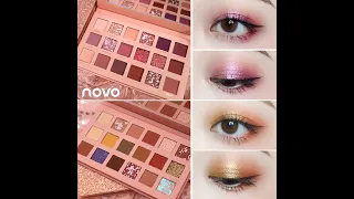 NOVO 18 Colors Glitter Shimmer Matte Eyeshadow Palette